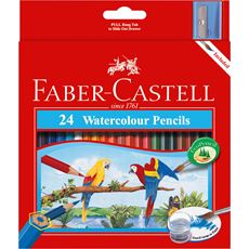 Faber-Castell - Watercolour pencil pack of 24
