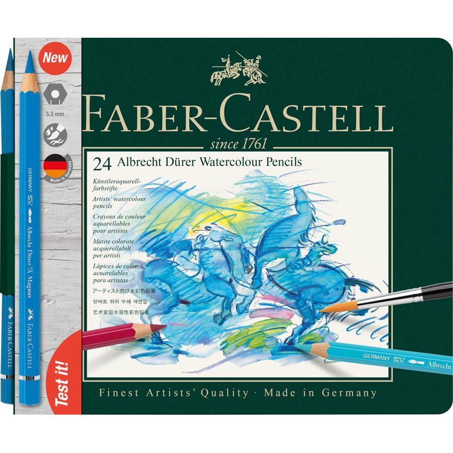 Faber-Castell - Albrecht Dürer watercolour pencil, tin of 24