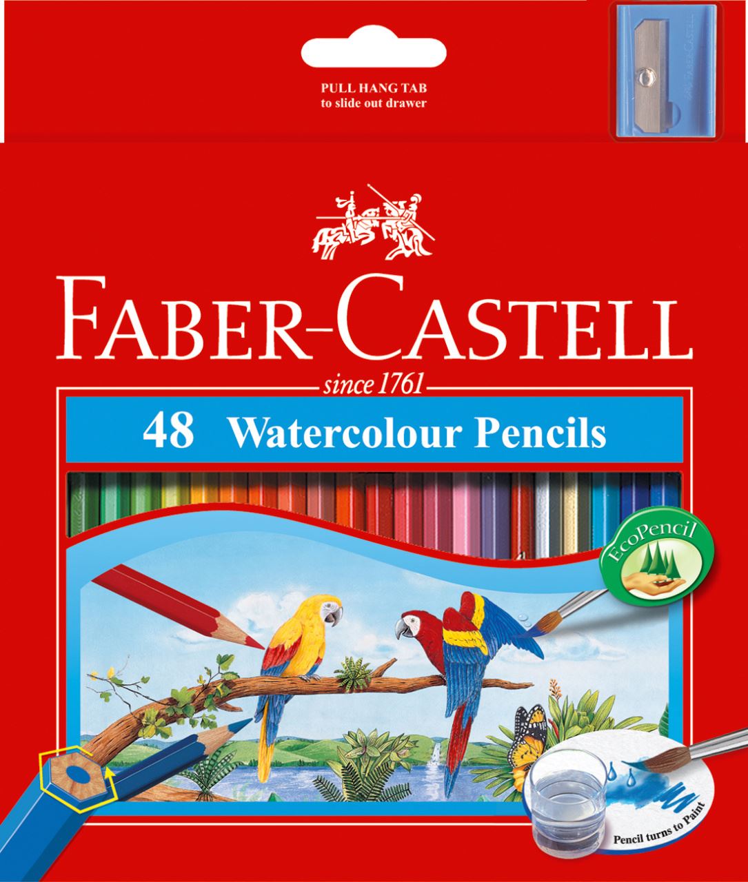 Faber-Castell - 48 Watercolour pencil Parrot