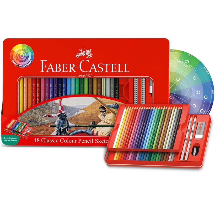 Faber-Castell - Classic colour pencil tin of 48