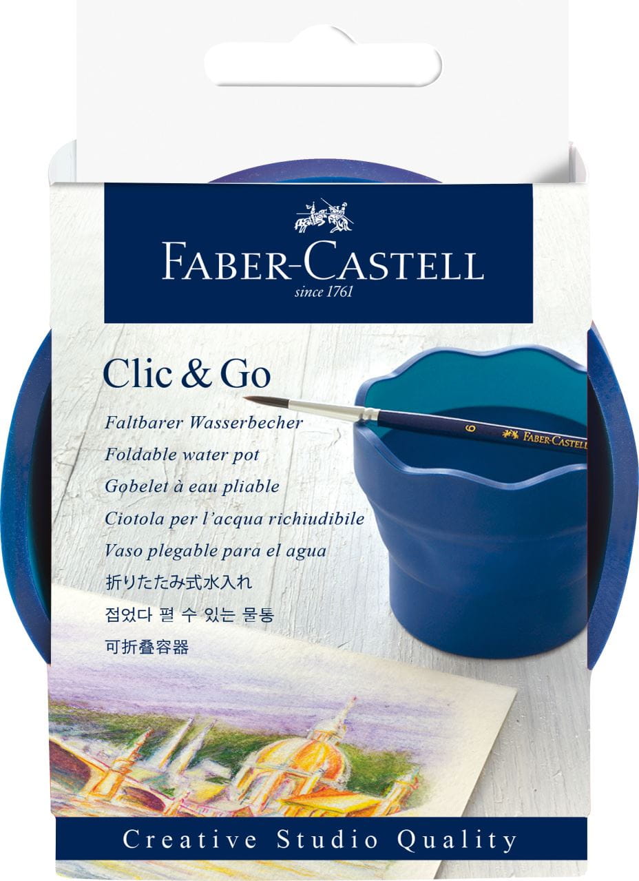 Faber-Castell - Clic&Go water cup, dark blue