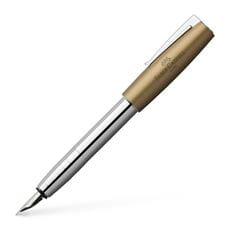 Faber-Castell - Loom Metallic fountain pen, F, olive green