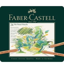 Faber-Castell - Pitt Pastel pencil, tin of 24